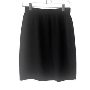 St. John Basics By Marie Gray Women's Size 10 Black Santana Knit Mini Skirt